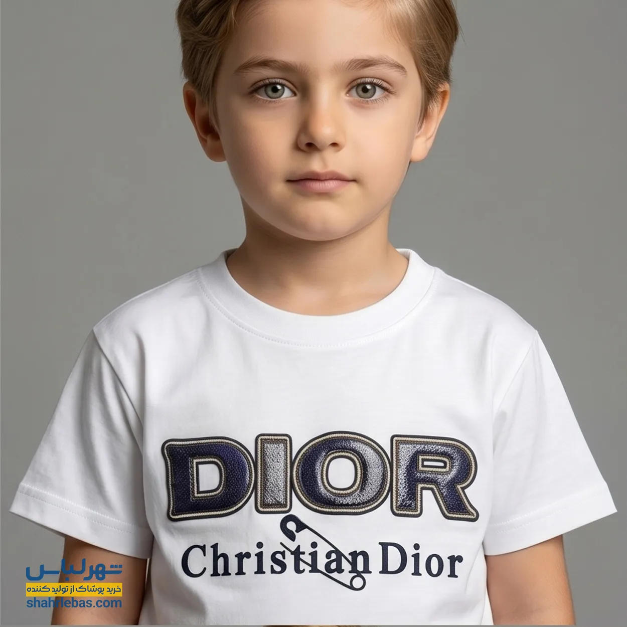 ست شلوارک و تیشرت دیور Dior کد 013 (سفید و مشکی) 1