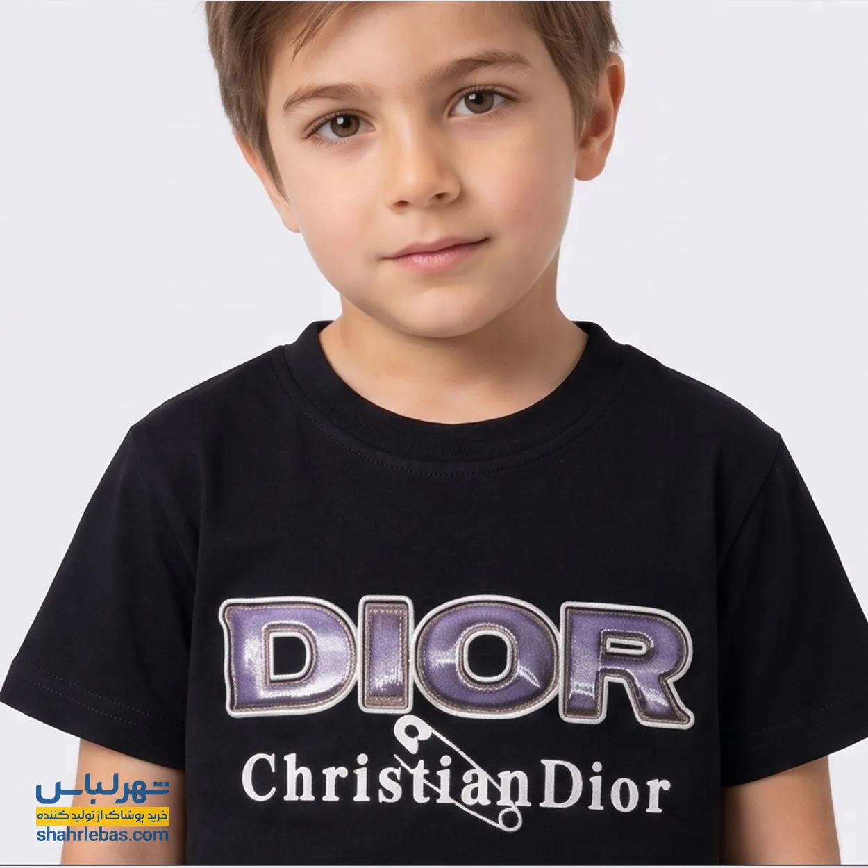 ست شلوارک و تیشرت دیور Dior کد 013 (سفید و مشکی) 5
