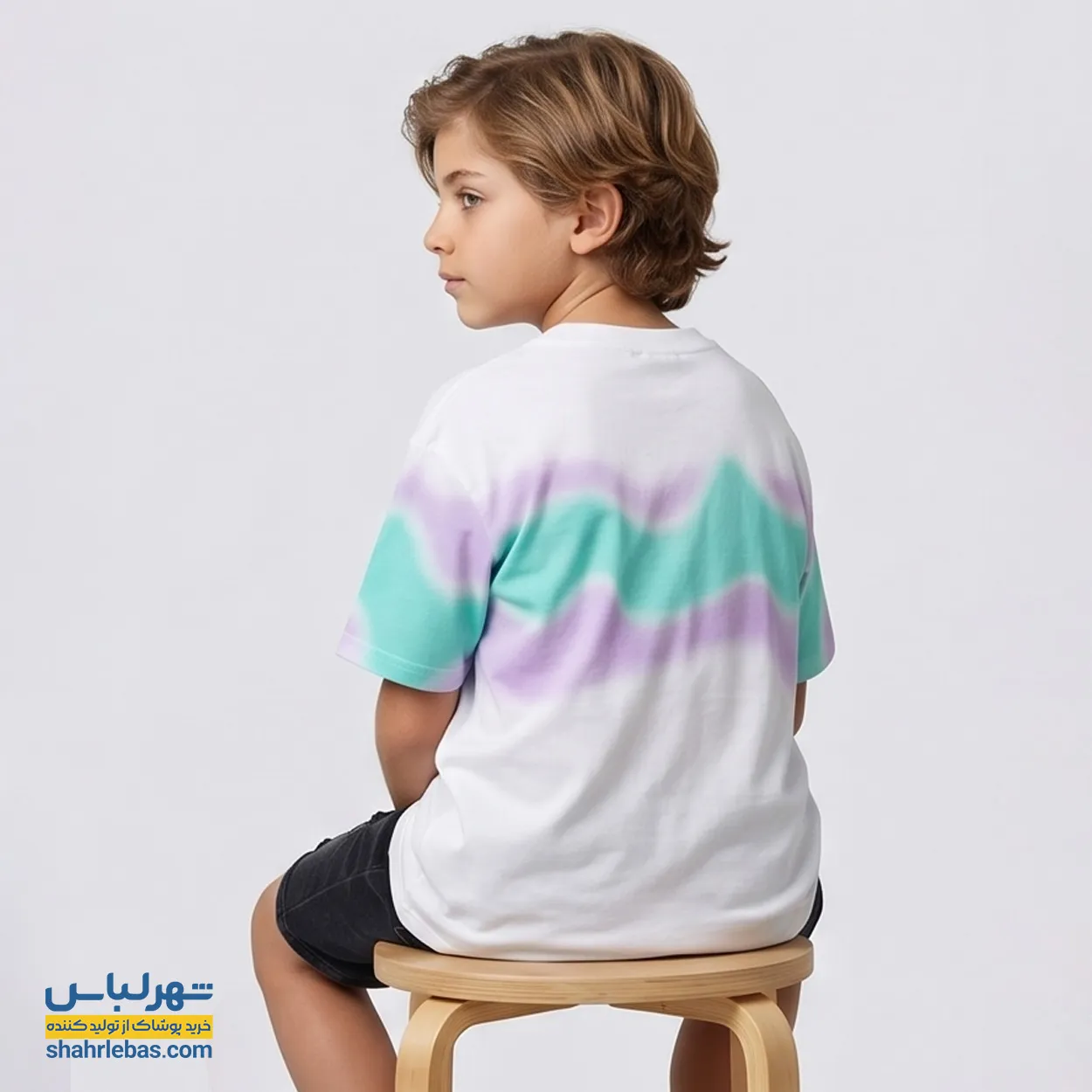 تیشرت پسرانه طرح آبرنگی کد 007 1